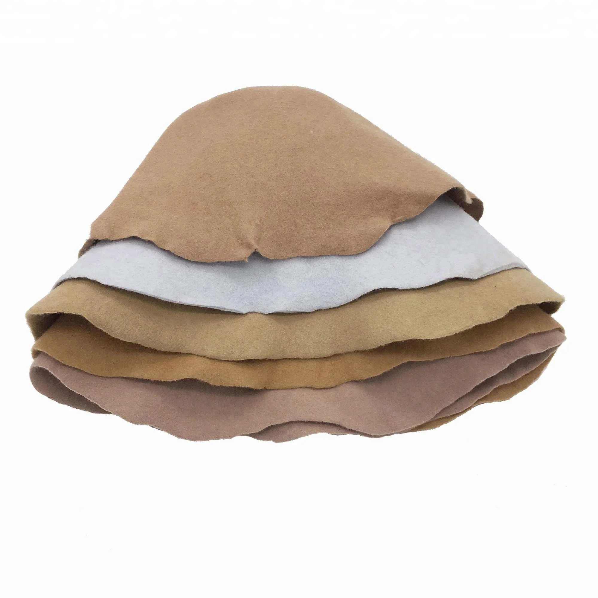 High Quality Mixed Color Wool Felt Hood Hat Body Cone