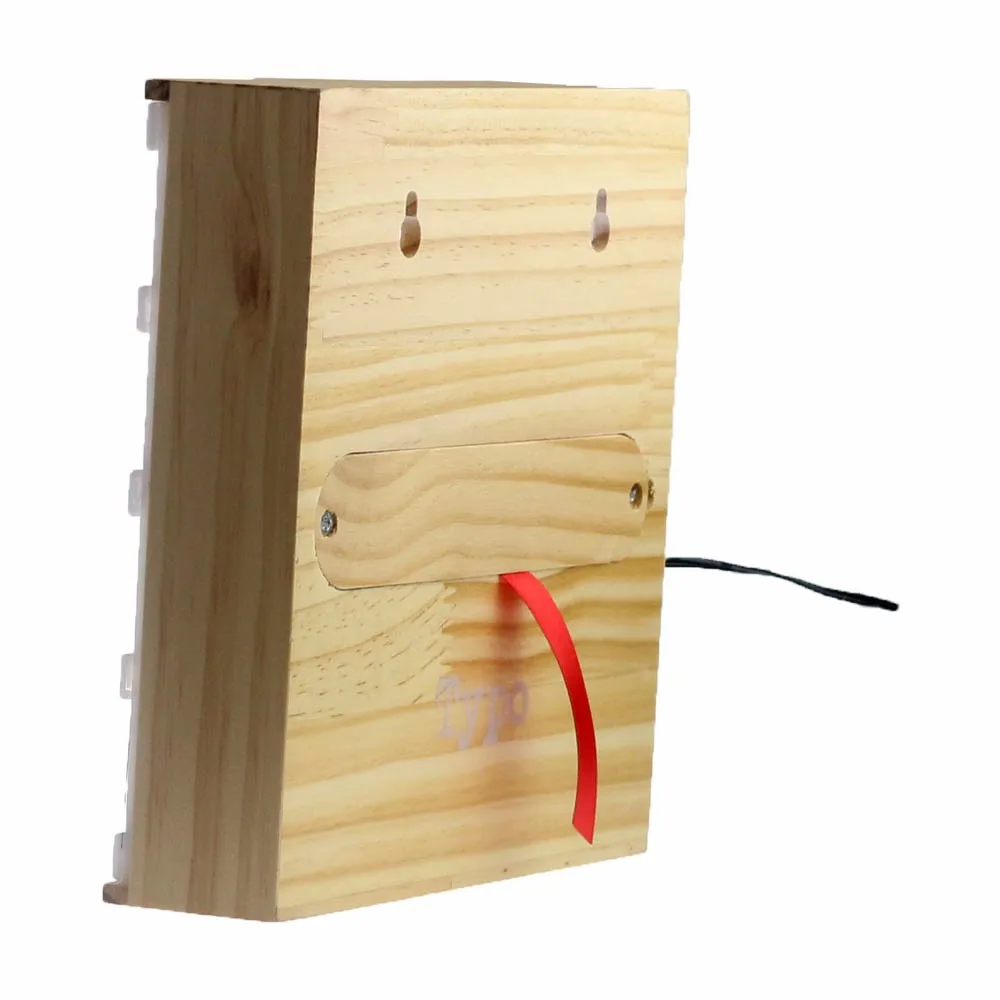 Цвет древесины A5 деревянная рамка кино световой короб 4 линии буквы Сменные