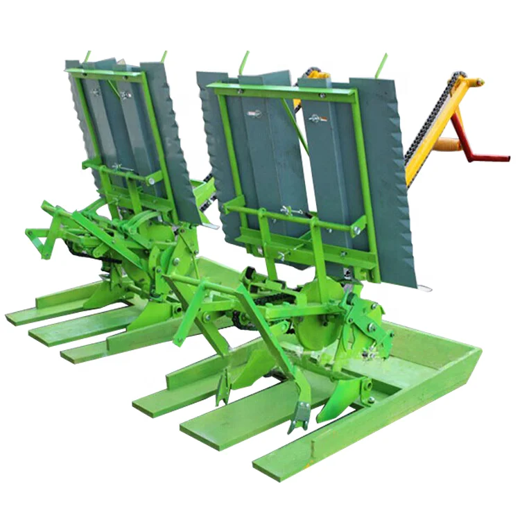 Mini Manual Rice Transplanter 2 Row Hand Working Seed Transplanter for Sale
