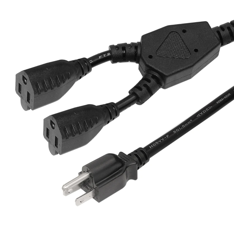 US Approval Mains Lead Flat Plug Nema 515P to Iec C5 Female Connector Usa Ac Power Cord To C5 29
