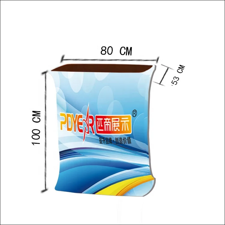 PDyear Modern Style Portable Promotion Table Foldable Trade Show Display Counter with Tension Fabric and Aluminum Material