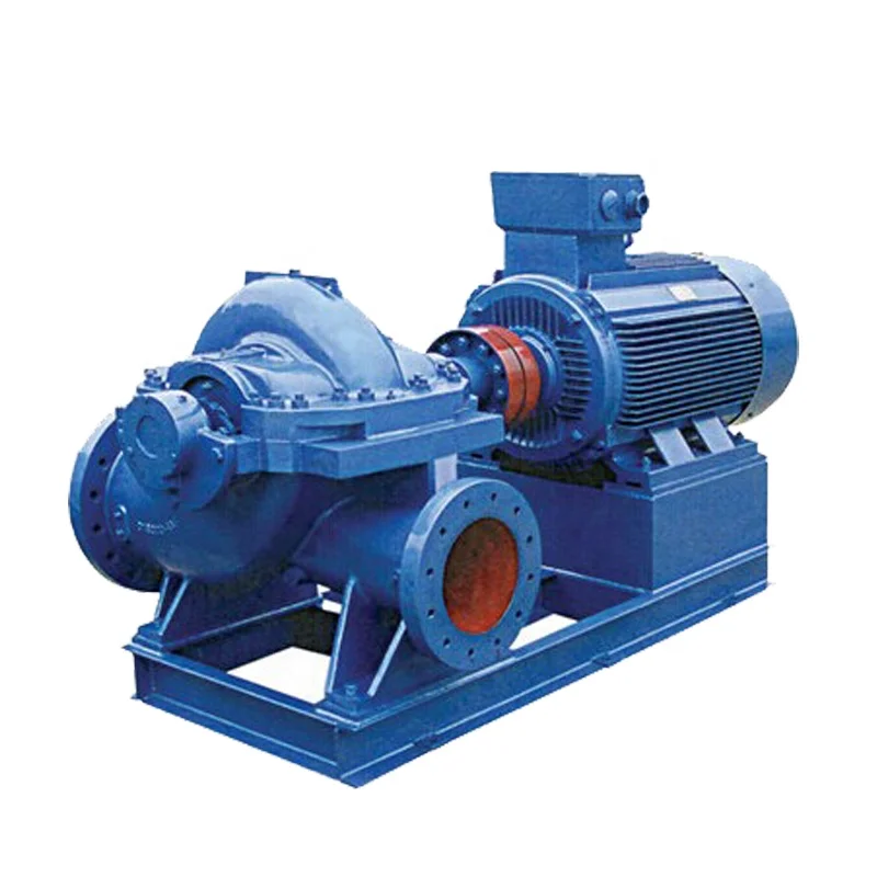 High Flow Rate Double Suction Centrifugal Water Pump With Electric Motor or Diesel Engine