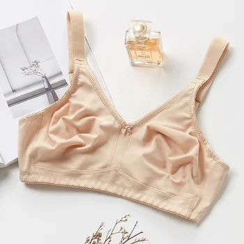 Wireless Prosthesis Bras,Breathable Full Cup Nude Silicone Breast