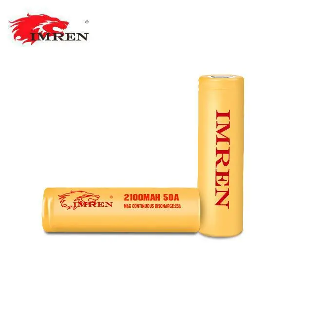 IMREN solar batterie lithium e-cigarette battery  2100mah 50a lithium ion batteries