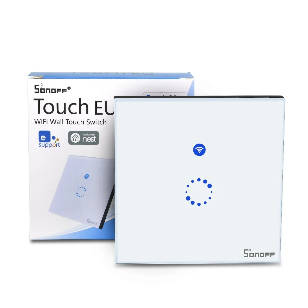 Sonoff Touch WIFI LED  Switch Glass Panel Wireless Remote Control US/EU US 