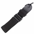 High quality 1pcs Electric Acoustic Bass Guitar Strap PU Leather Nylon Multifunction Black Useful folk guitar