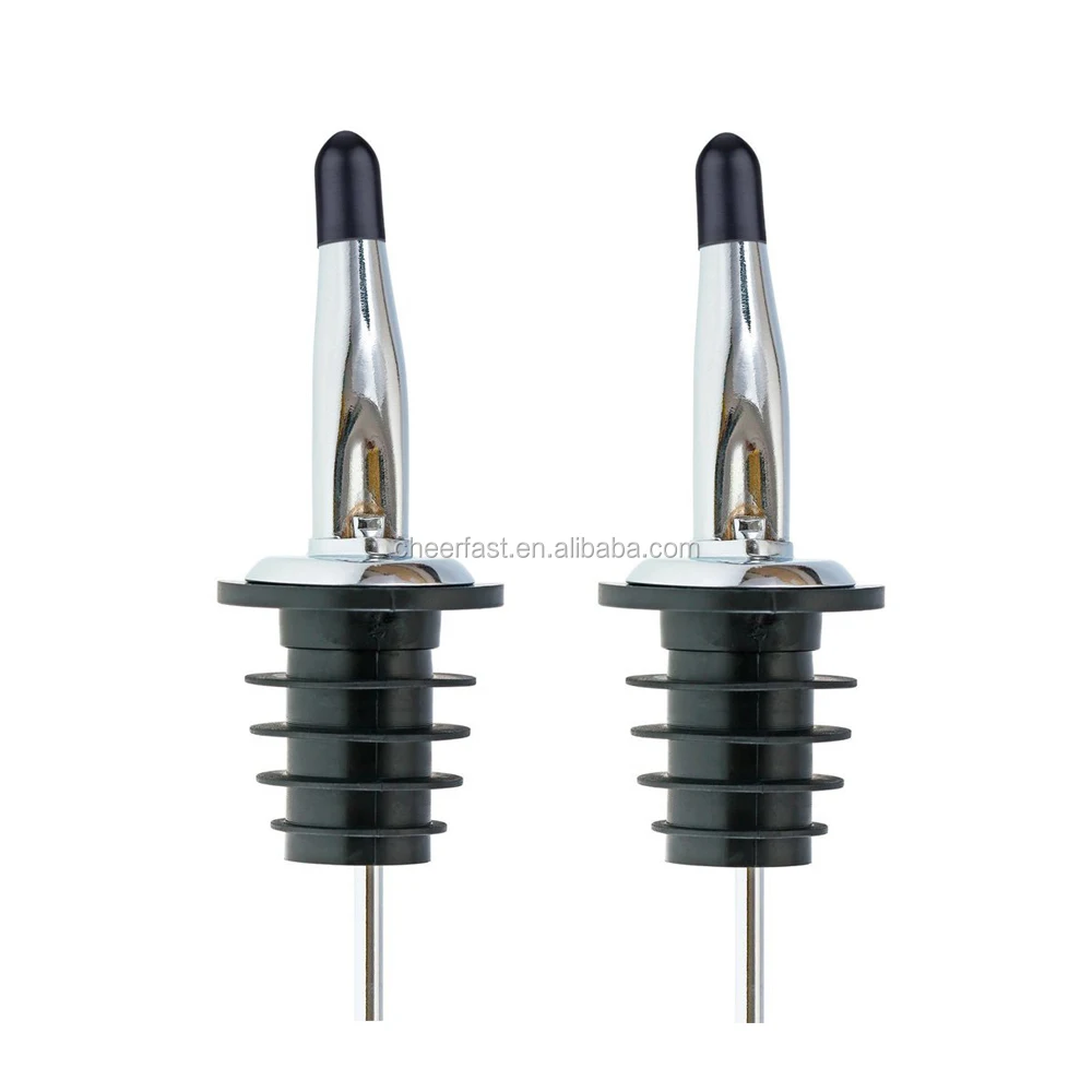 Versatore per bottiglie in acciaio inox con tappo - set da 3