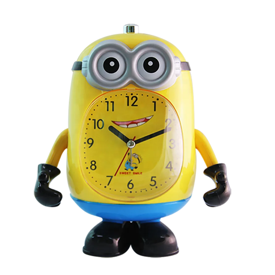 Large Owl Shape Table Clock With Melody & Bell Alarm Voice & Light