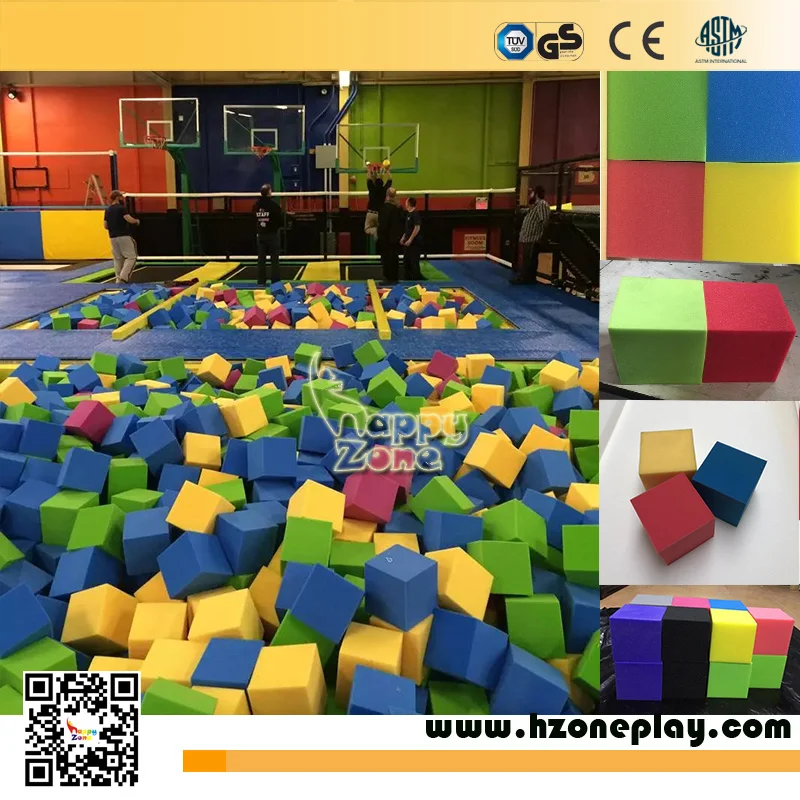 1000 Piece 4 & 5 Gymnastic Foam Pit Cubes/Blocks