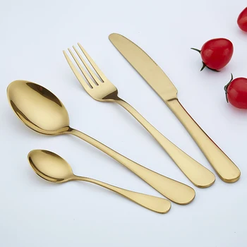 Stainless Steel Cutlery for Home Restaurant Hotel Utensils with Pvd Coating Flatware Set For Weeding