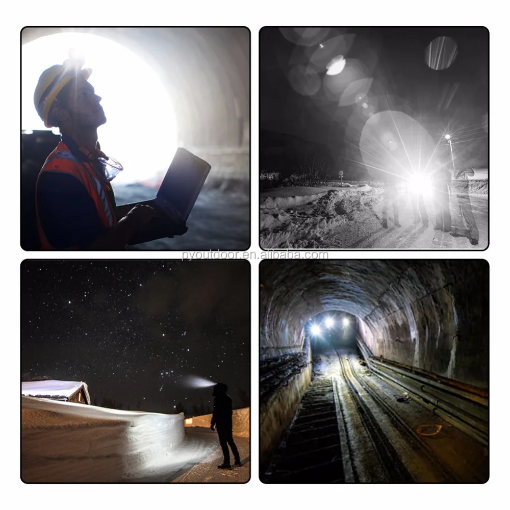 
 2019 новый продукт, высокая мощность, 1200 люмен, водонепроницаемый светодиодный налобный фонарь с перезаряжаемым от USB датчиком для кемпинга с волновой ручкой ВКЛ./ВЫКЛ.  