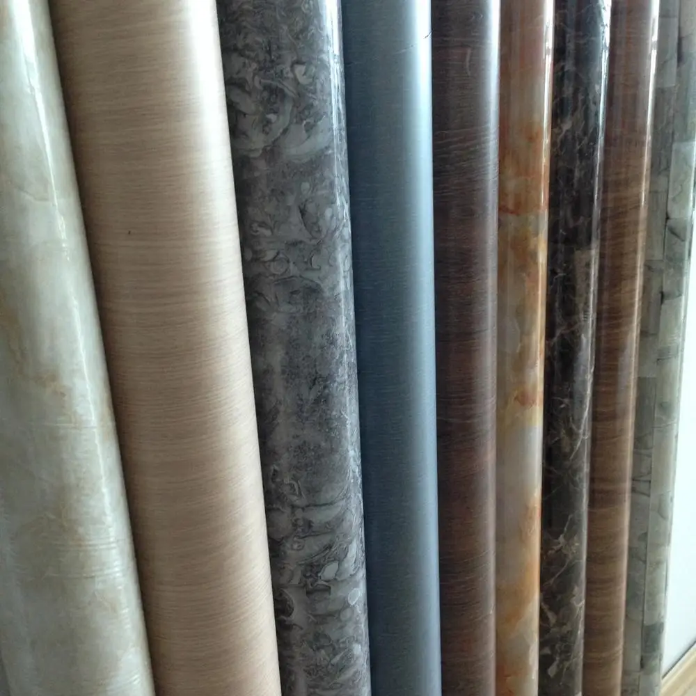 High Quality PVC WPC MDF PS Application PET Heat Transfer Film With Marble Wood Grain Designs