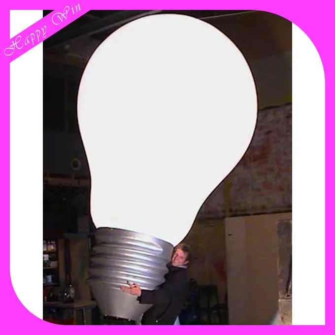 Large Inflatable Light Bulb Balloon PVC Inflatable Giant Bulb Model Advertising Inflatable Lamp Bulb for Sale