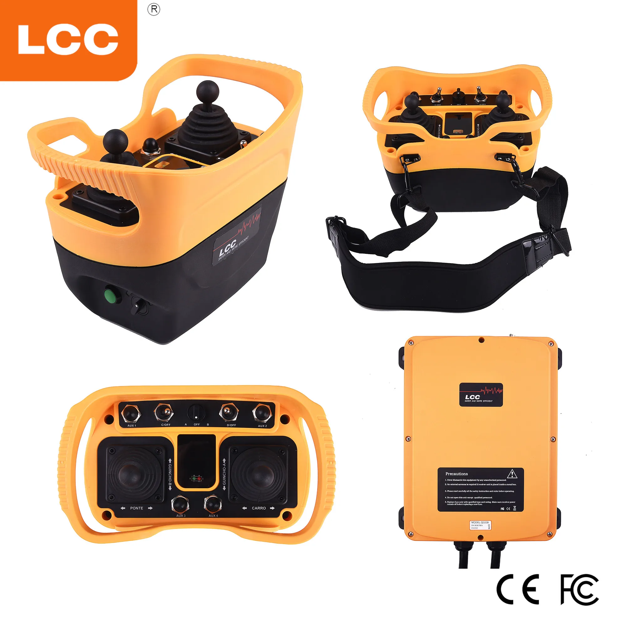 LCC Q5000 Joystick Control Overhead Crane Wireless Remote Control