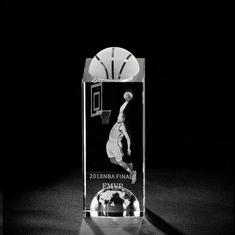 Sports Trophy Award Crystal Customization Crystal Basketball Trophy