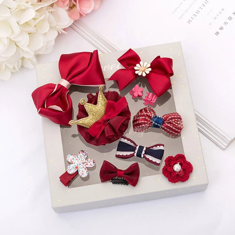 Детские комплекты аксессуаров для волос, заколки, ювелирные изделия, оптовая продажа, головной убор, корейские заколки, корона, аксессуары для волос