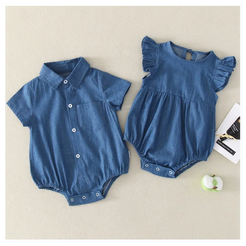 infant denim outfit