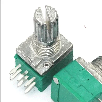 RV93GO-B103 without switch knurl 18T shaft W=5 L=15 Dual unit potentiometers