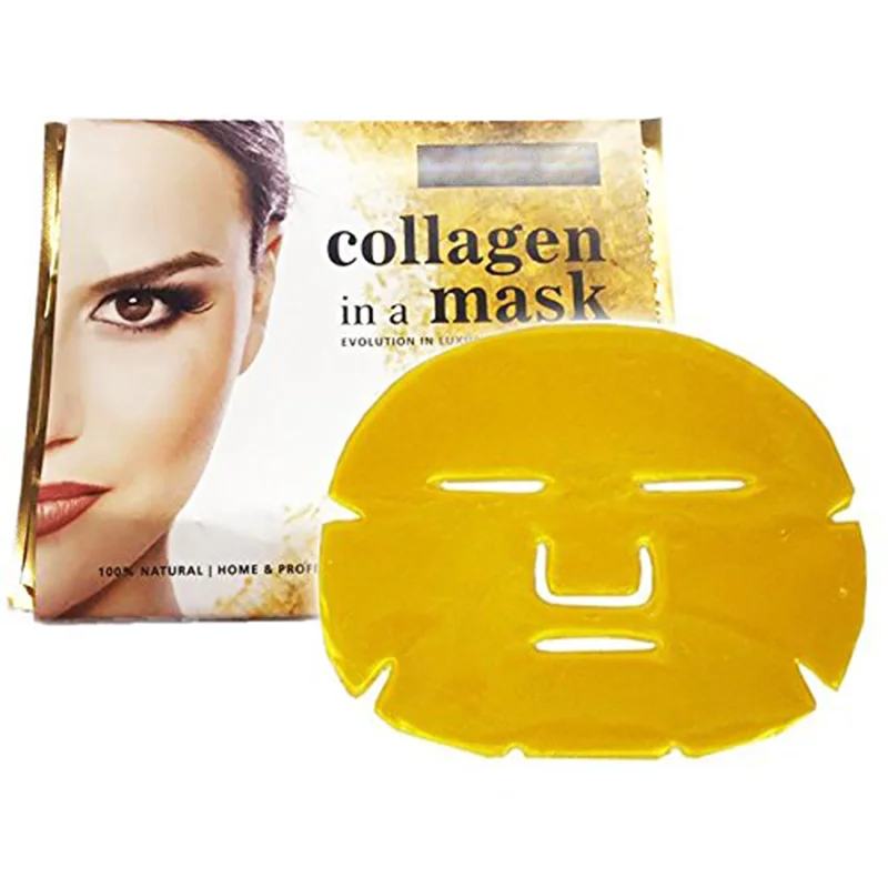 Маска Gold Collagen Золотая для лица 24 k. Gold Collagen Crystal facial Mask. Накладка на маску для лица. Коллагеновая маска для лица маска для лица. Bio collagen deep mask