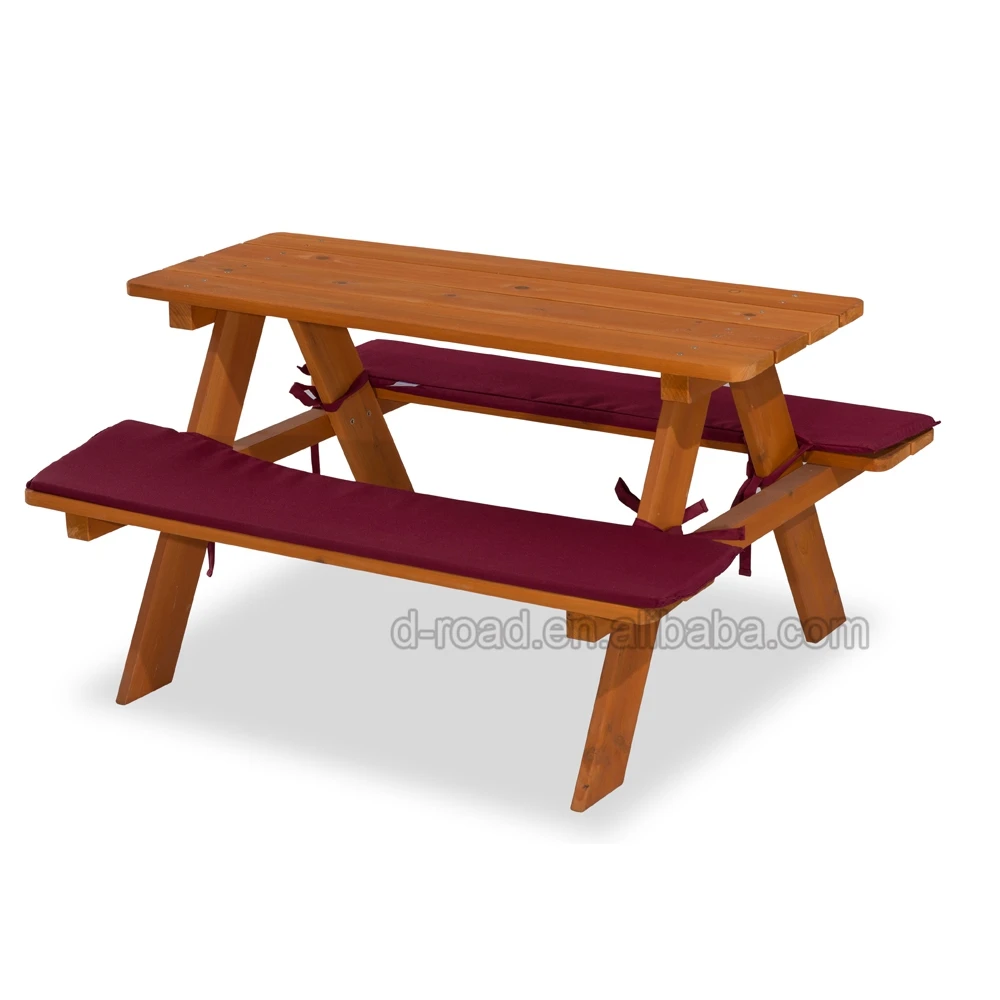 Outdoor Wooden Folding Kids Picnic Table