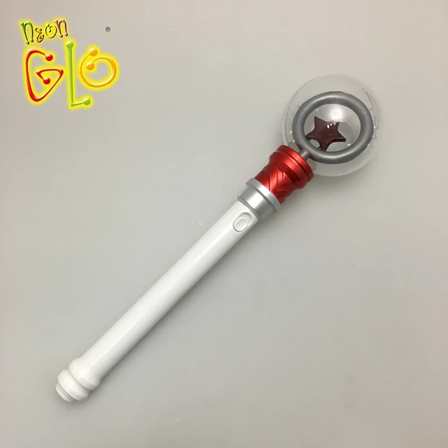 Kid Toy Led Spinning Light up Princess Wand for Party Spinner Wand Star Shape