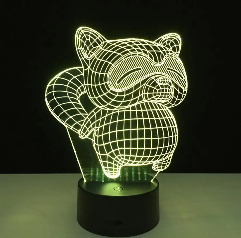 Lampada 3D Fiore Illusione Ottica Con 7 Colori E Touch - Luce Notturna USB In Acrilico Per Decorazione Casa