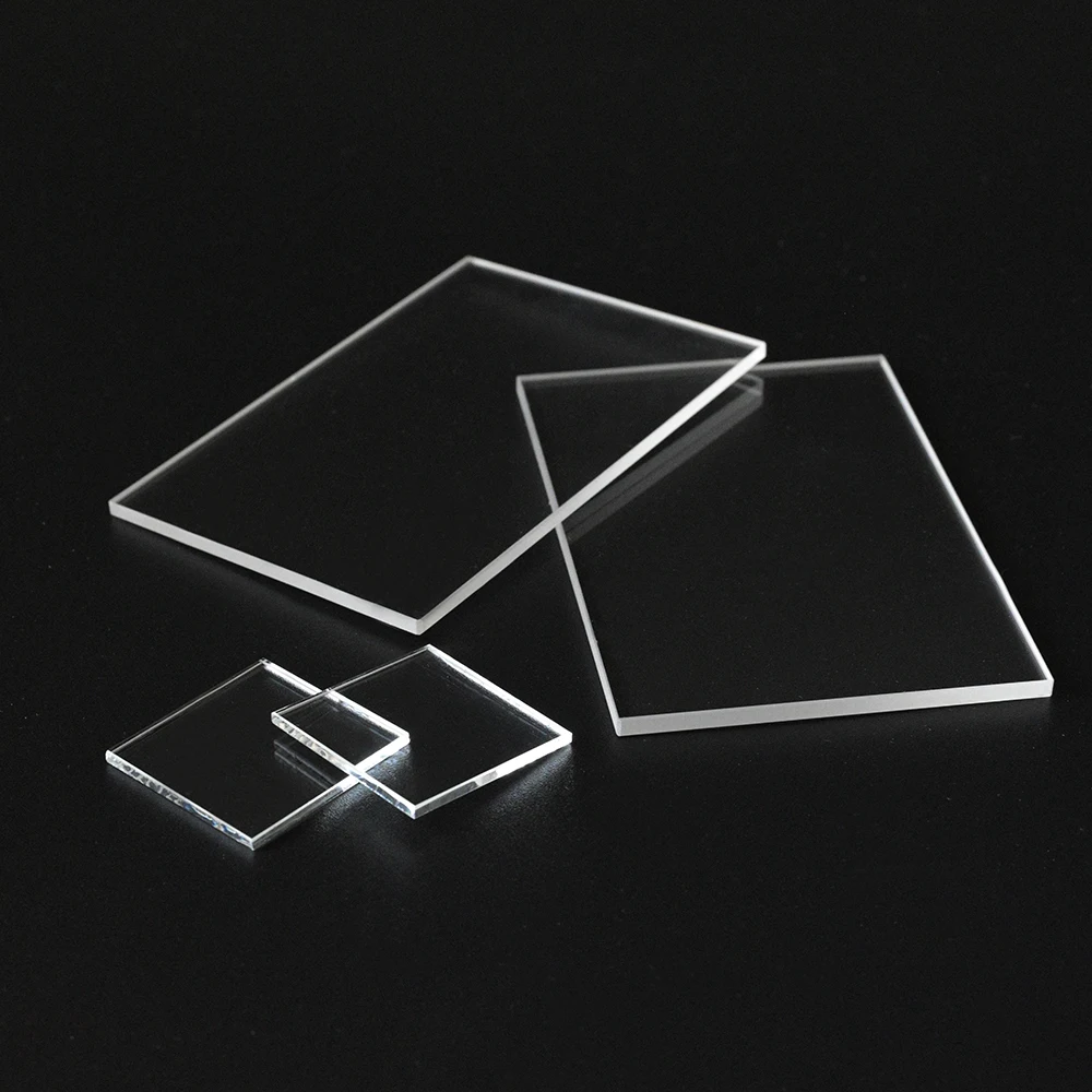 SUCCESS Clear Circular Glass Plate Transparent Fused Silica Plate Quartz Glass Substrate