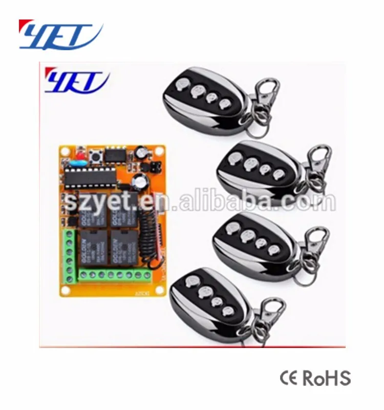 433MHz Universal Garage Door Learning Code Wireless Remote Control Switch DC12V yet003