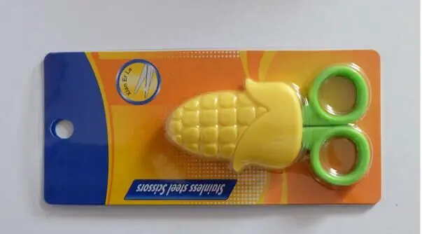 Small Cute Scissors with Carrot,strawberry,grape,banana,tomato Cover