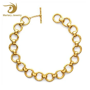 2017 Statement Chocker Necklace Jewelries For Women, Dubai Gold Plated Fashionable Wholesale Stainless Steel Jewelry
