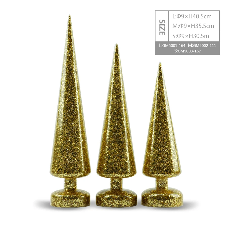 Factory Wholesale Christmas Crafts Decoration Glass Christmas tree figurine manufacture