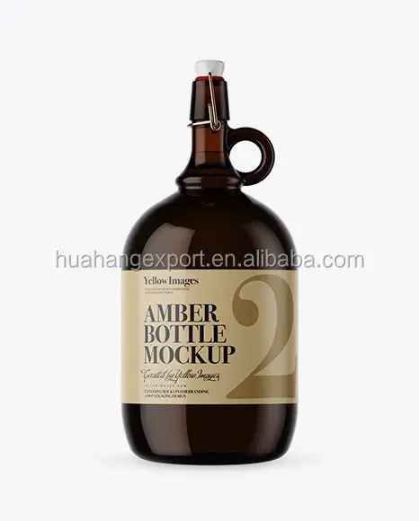 Download 3l Large Empty Amber Glass Beer Bottle With Handle And Ceramic Swing Top Buy 3l Beer Bottle Beer Bottle Beer Bottle With Handle Product On Alibaba Com