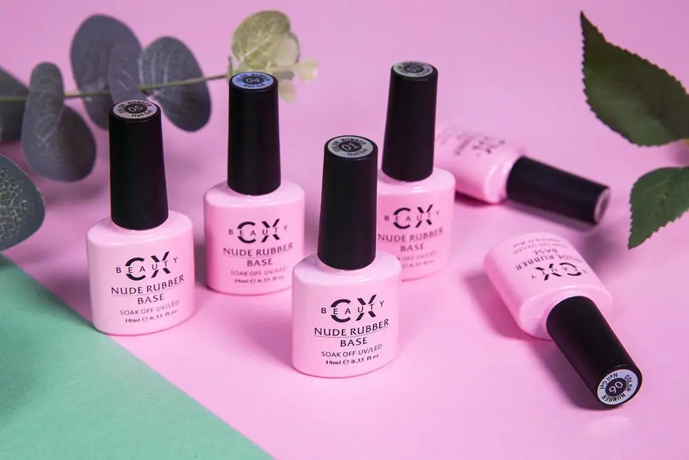 OEM/ODM 2 Step Gel Nude Color French Rubber Base Coat