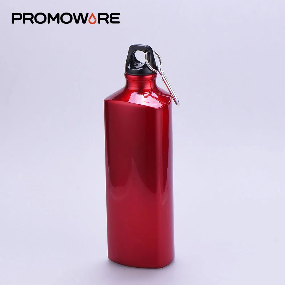 Triangle Shaped 750ml Printing Aluminum Cool Water Drinking Bottle SPAL0089-750