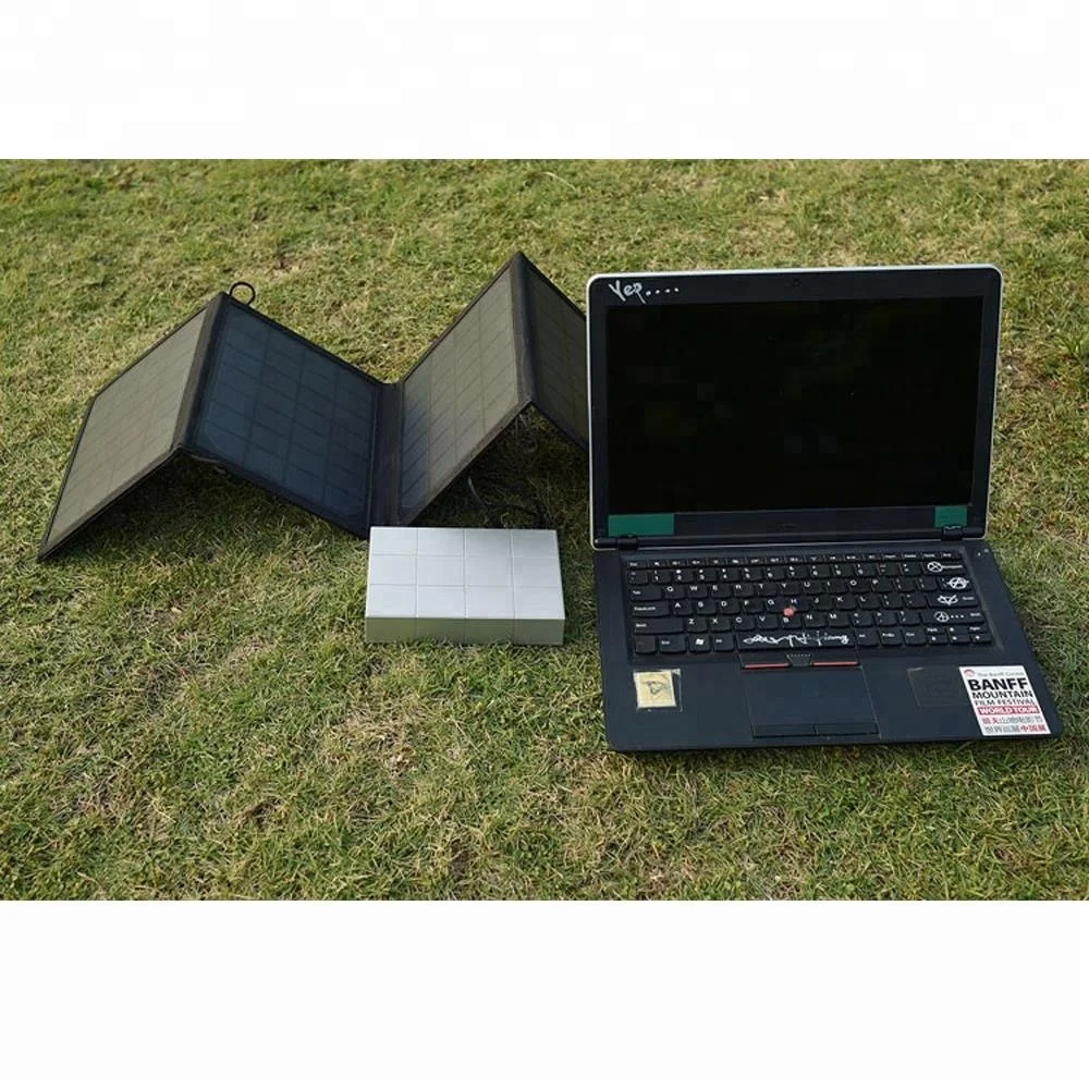 Портативное складное солнечное зарядное устройство 20 Вт с ПВХ ламинированным покрытием для ноутбуков и мобильных телефонов