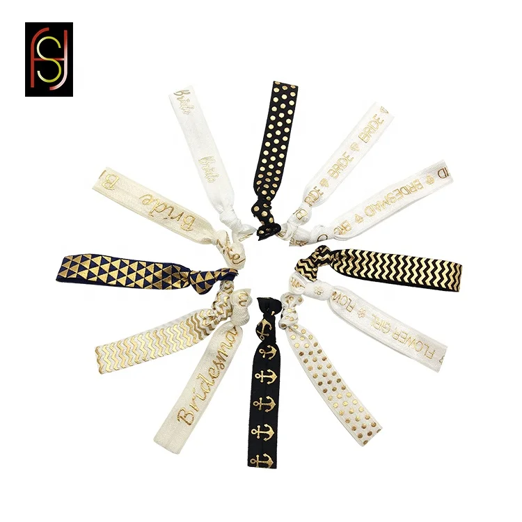 
Оптовая продажа эластичных резинок для волос с принтом логотипа на заказ 