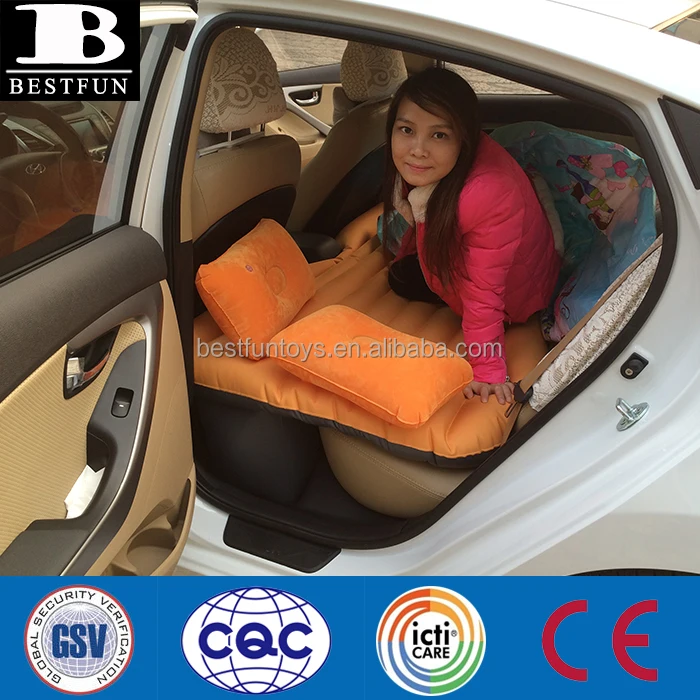 Надувной матрас для автомобиля, праздничная дорожная подушка для взрослых, экологически чистый складной матрас на спинку сиденья, портативный автомобильный воздушный матрас