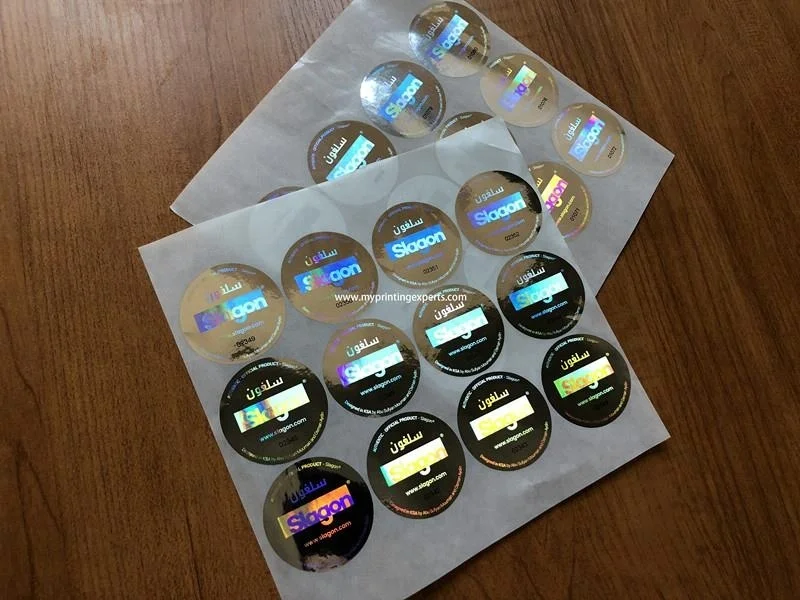 Removable Round Hologram Sticker for Snapback Hat