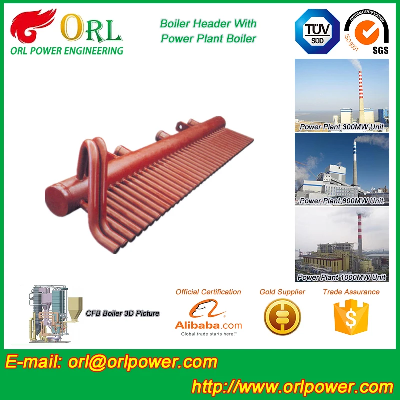 SA210A1 легированной стали газовый паровой котел заголовок SGS