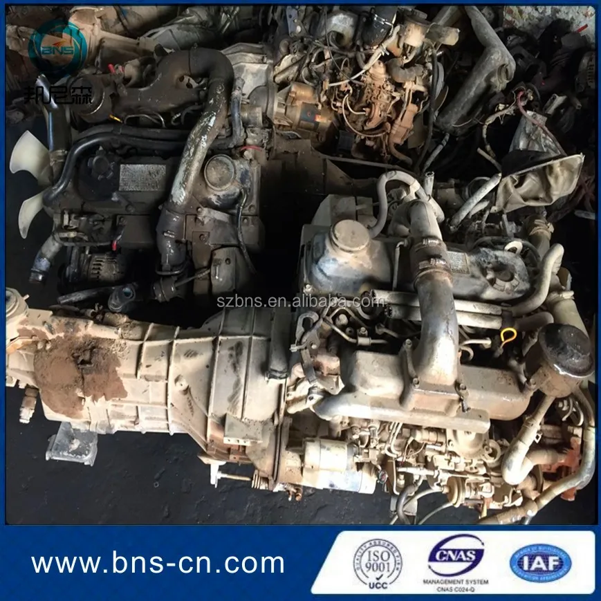 Complete Used QD32 Engine with Manual Gearbox with Turbo diesel Engine