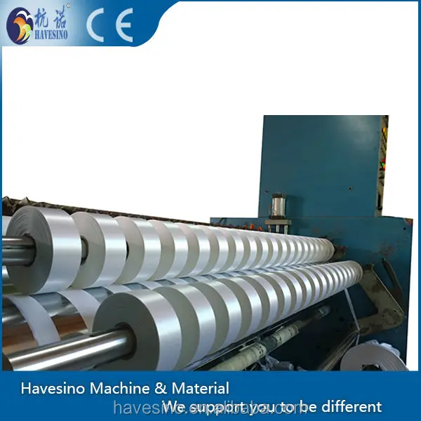 High Speed Woven Label Ribbon Making Machine Fabric Roll Making Machine Satin Fabric Slitting Machine