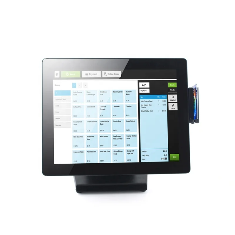 AIO1589 All in One Touch Screen POS RFID Wifi Ibutton POS