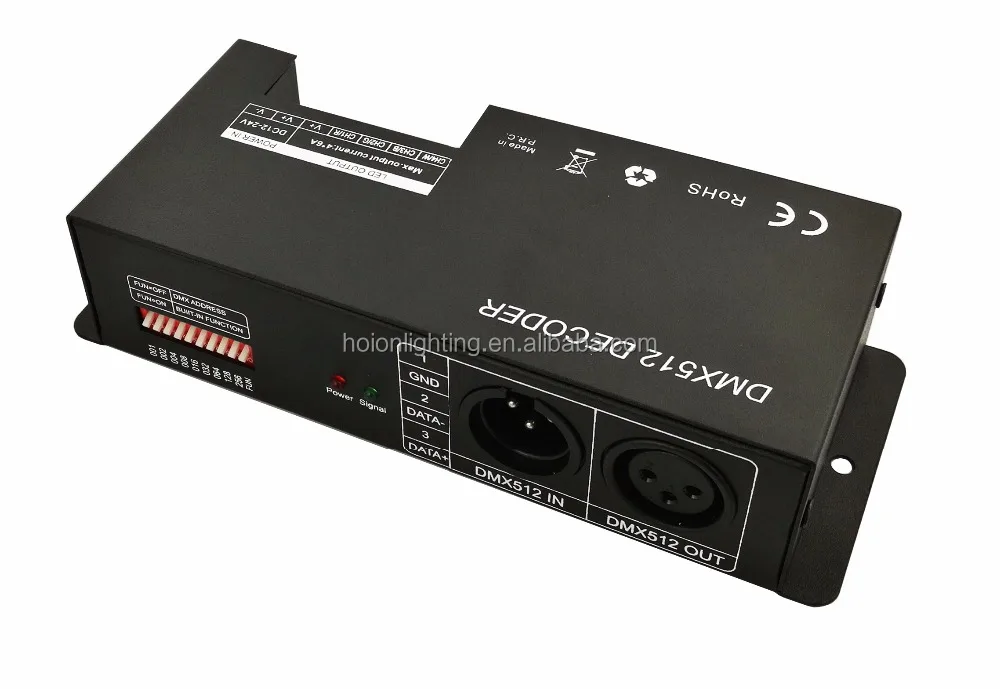 Lot De 2 Décodeurs DMX512 3 Canaux RGBW 12-24V – Contrôleur LED Professionnel