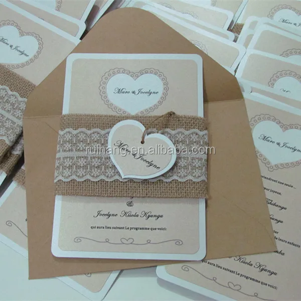 Carte D Invitation Mariage En Forme De Cœur 1 Piece Bracelet Ventre En Dentelle Et Toile De Jute Buy Conception D Invitations De Mariage Decoupees Au Laser Invitation De Mariage Avec Ruban Et Boucles Carte D Inviation Laser