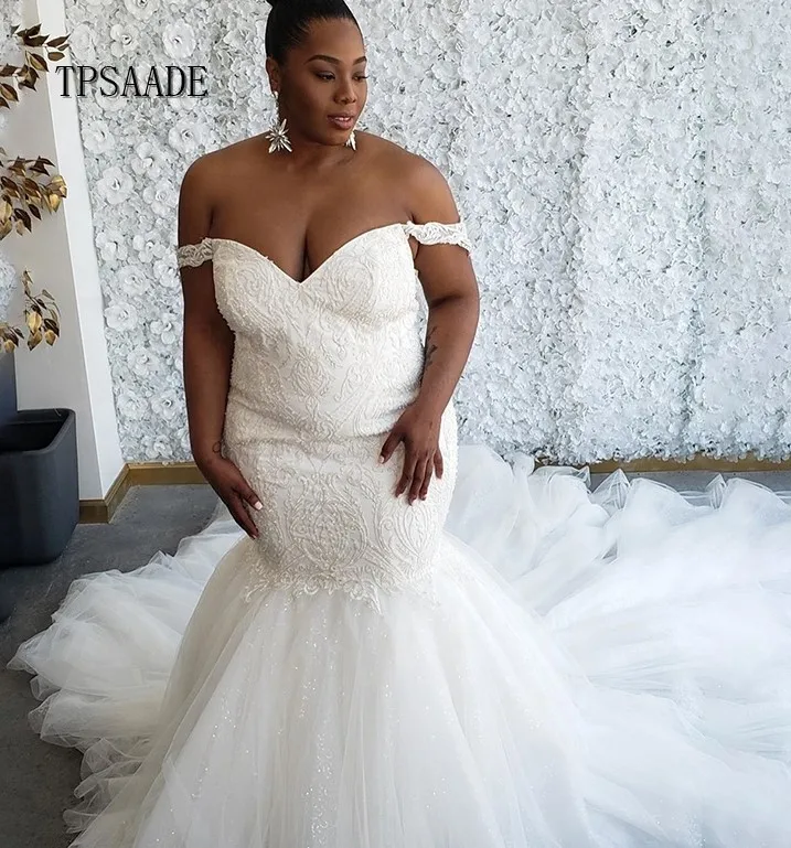 Customized Fat Ladies Offer Shoulder Real Picture and Price Wedding Dress YF050