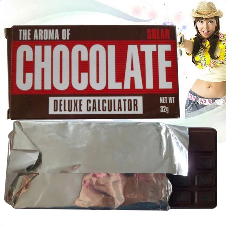 Chocolate Shape Electronic Calculator & Solar Calculator