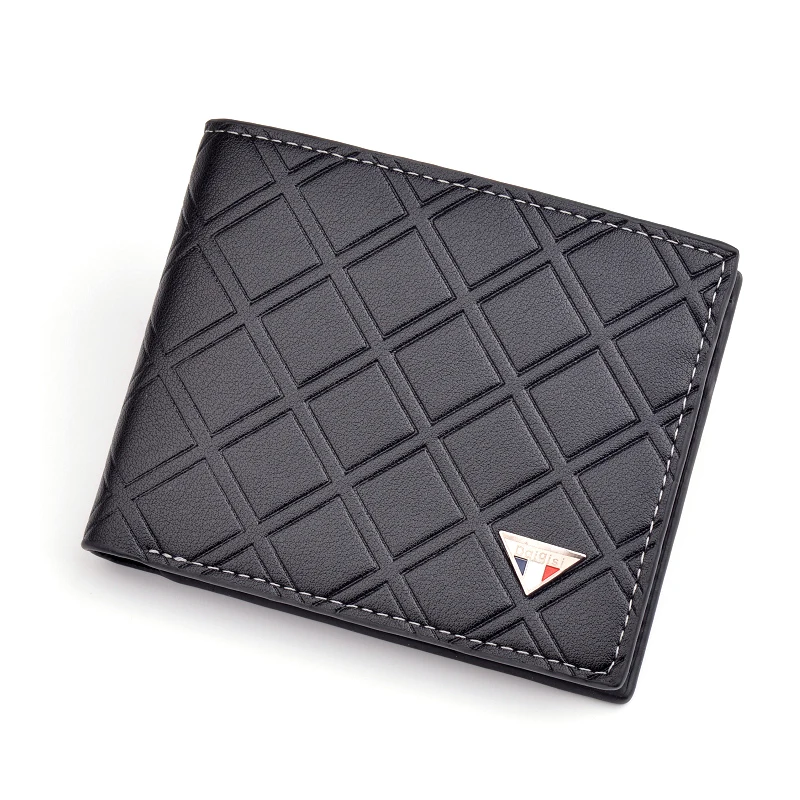 Wholesale Top brand vintage mens wallet short slim male purses money card  leather wallet From m.