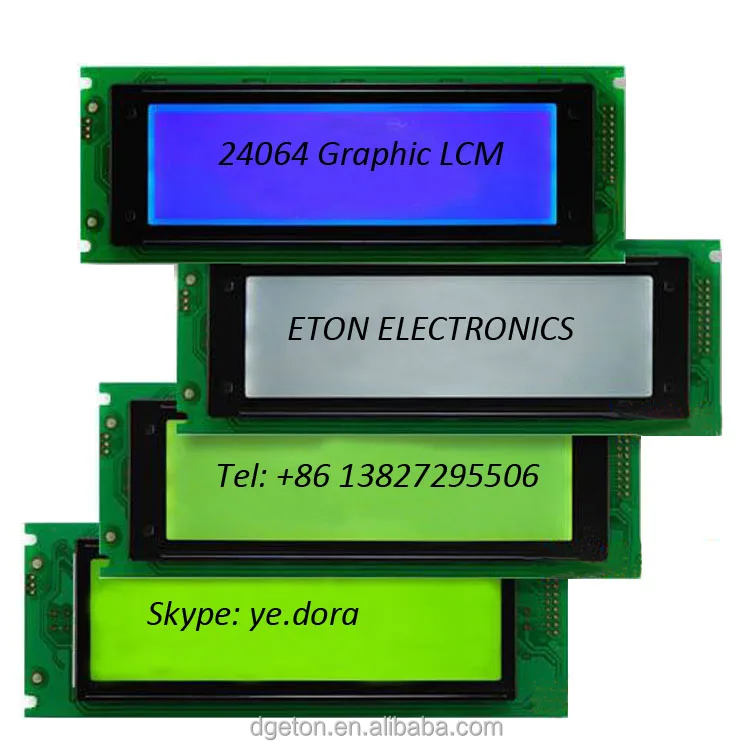 STN Positive 240X64 character lcd vs graphic 240x64 lcd module