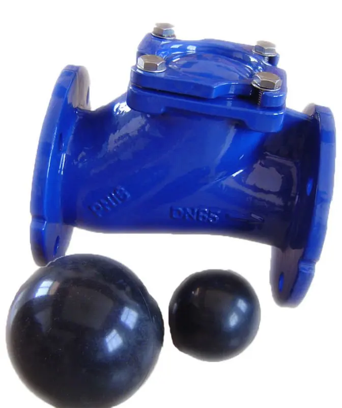 DN500 PN16 Cast Iron Rubber Ball Check Valve