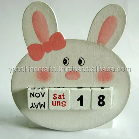 Rabbit Desk Calender 子供desk Calender Educational Toys Buy 木製デスクトップカレンダー おもちゃ 木製卓上カレンダー子供のための 木製知育玩具 Product On Alibaba Com